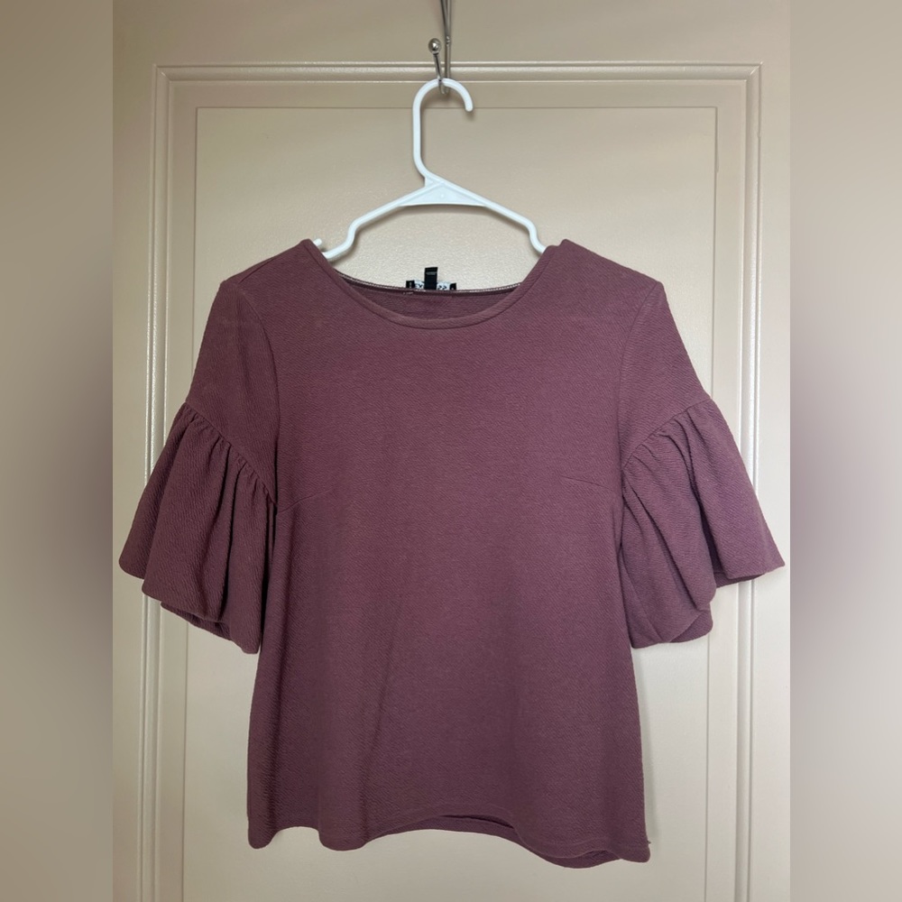 Express Women’s Maroon Business Top- Size Small